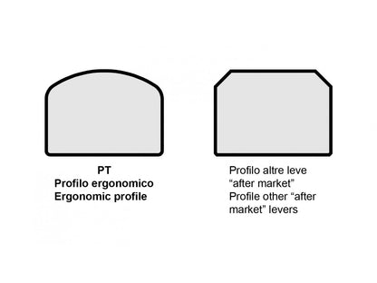 DBK Special Parts (Ducabike) Performance Technology ECO GP2 Folding Lever Set for Ducati DesertX and Scrambler 1100 (2020+)