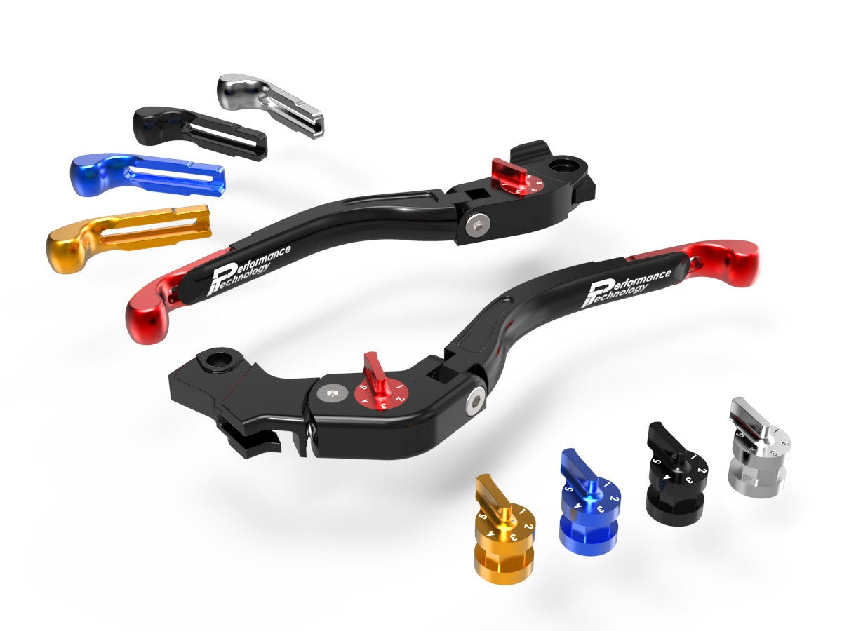DBK Special Parts (Ducabike) Performance Technology ECO GP2 Folding Lever Set for the Ducati Monster 797 / 821, and Scrambler 2018+