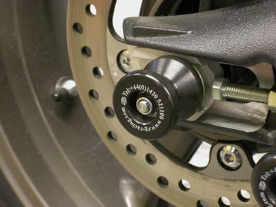 R&G Racing Rear Axle Sliders / Protectors for Triumph Daytona 675 '06-'15  Street Triple / R '07-'13 - Spool Style