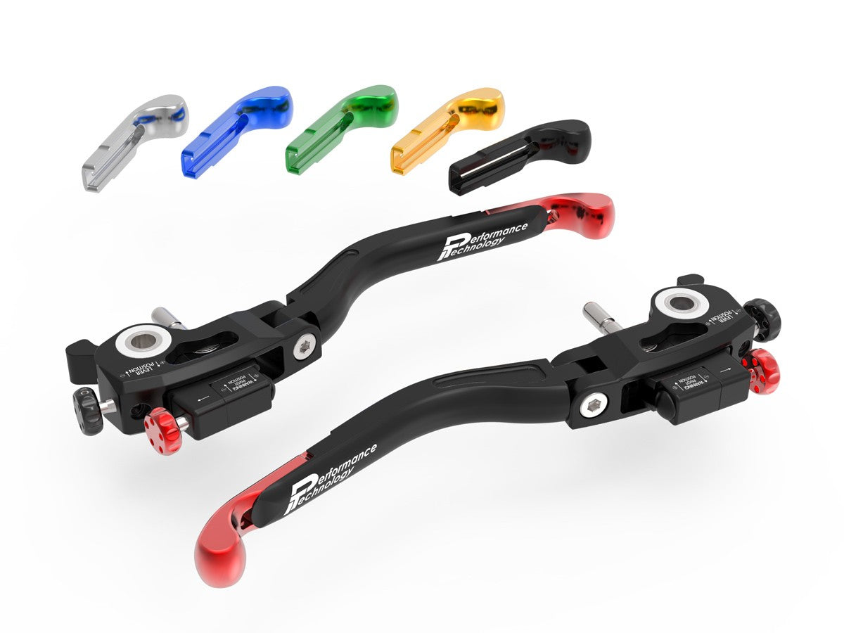 DBK Special Parts (Ducabike) Performance Technology L32 ULTIMATE Folding Lever Set for Ducati with Brembo Self Purging Radial Masters