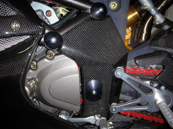 CARBONVANI - MV AGUSTA F4 CARBON FIBER FRAME GUARDS (PAIR) (>2009)