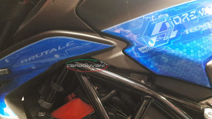 CARBONVANI - MV AGUSTA BRUTALE 800 CARBON FIBER TANK FINISHERS TRIM - PAIR (2017+)