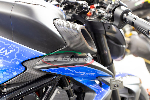 CARBONVANI - MV AGUSTA BRUTALE 800 CARBON FIBER AIR BOX COVERS / INLETS - PAIR (2017+)