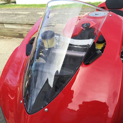 New Rage Cycles (NRC) Mirror Block Off Turn Signals for the Ducati Panigale 1199 and 899