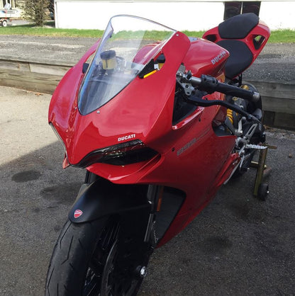 New Rage Cycles (NRC) Mirror Block Off Turn Signals for the Ducati Panigale 1199 and 899