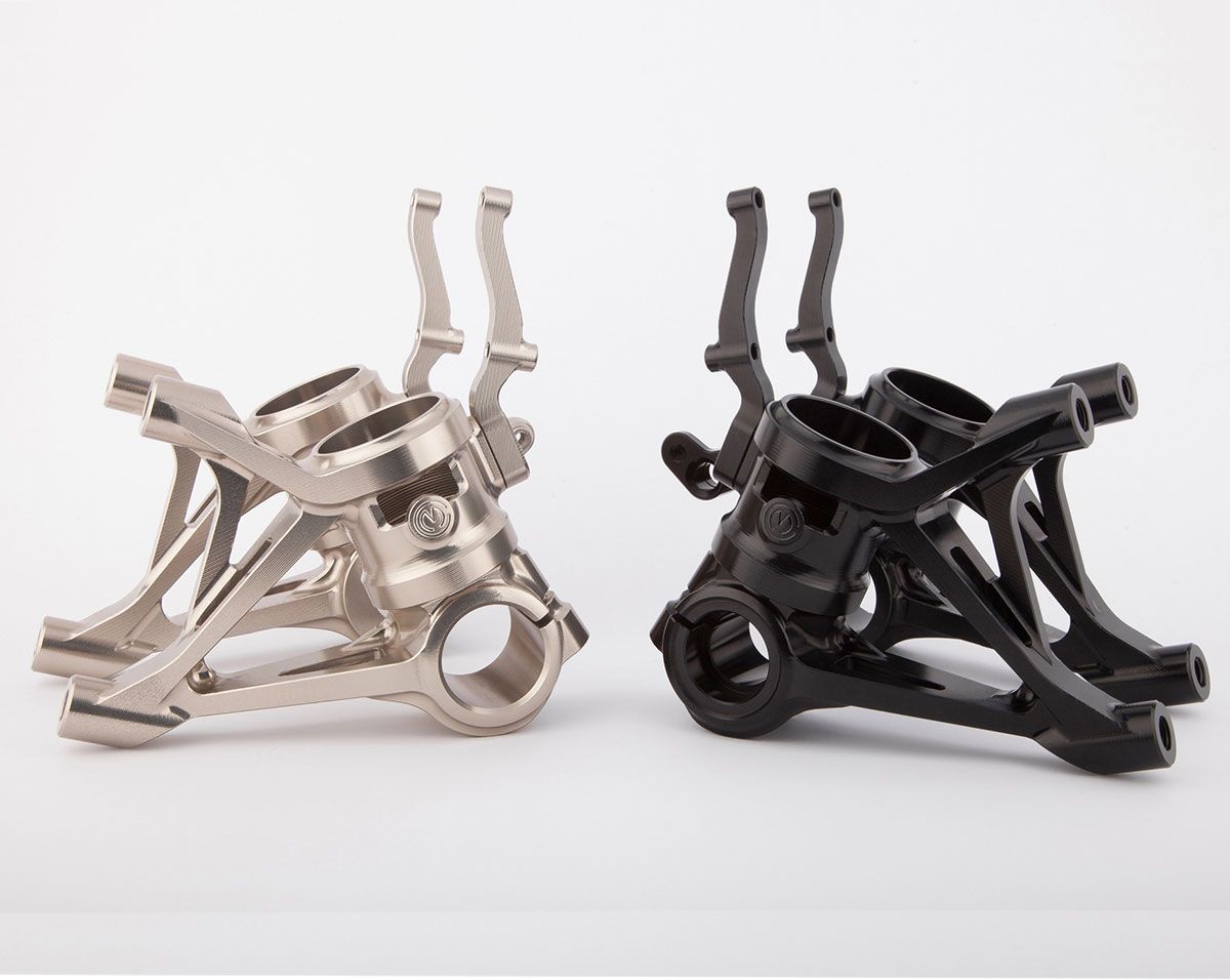 Motocorse 100mm (OE) Billet Fork Lowers (Caliper mounts) for Marzocchi Forks for MV Agusta 3 cylinder Models
