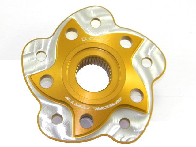 DBK Special Parts (Ducabike) Contrast Cut 5 Hole Rear Sprocket Hub Flange Carrier for the Ducati 848 and Streetfighter 848