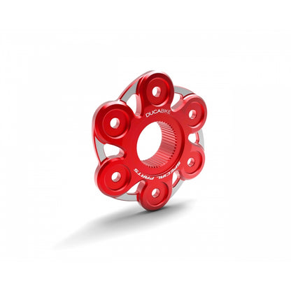DBK Special Parts (Ducabike) Contrast Cut 6 Hole Rear Sprocket Hub Flange Carrier for the Ducati Panigale / Streetfighter V4 (18-24)