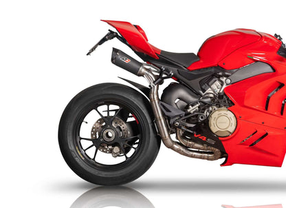 QD Exhaust Twin GUNSHOT DARK MATTER Semi-Full RACE Exhaust for the Ducati Panigale / Streetfighter V4 (21-24)