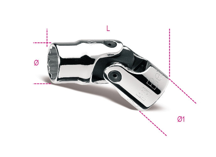 Beta Tools Model 910  As/Sn11/16-Swivel End Bi-Hexagon Sockets