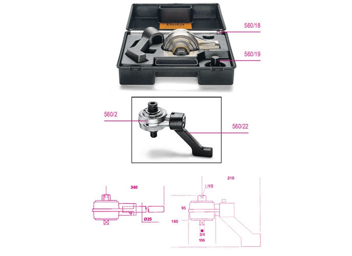 Beta Tools Model 560  22-Reaction Foots of 560/2