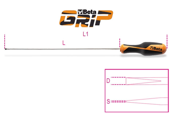 Beta Tools Model 1264  L 2 5X200-Screwdrivers Long Series