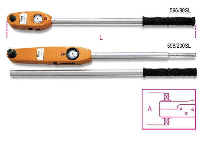 Beta Tools Model 596  80Sl-Direct Reading Torque Wrenches