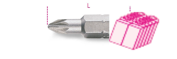 Beta Tools Model 861  Pz/C2-Bits for Cross Head Pz Screws