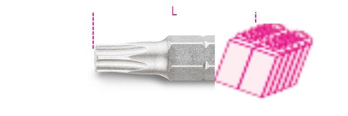 Beta Tools Model 861  Tx/C40-Bits for Torx Head Screws