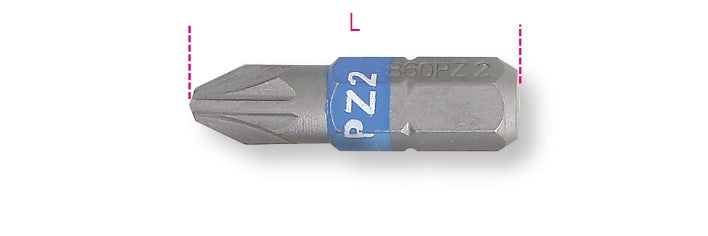 Beta Tools Model 860  Pz1-Bits for Cross Head Pz Screws