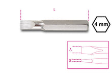 Beta Tools Model 1256  Lp0.6x3.5mm-Bits for Slotted Head Screws