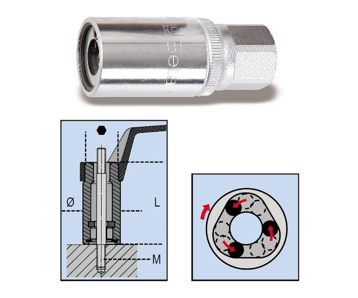 Beta Tools Model 1433  5mm-Roller Stud Extractors