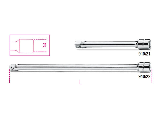 Beta Tools Model 910  21-3/8' Drive Extension Bars