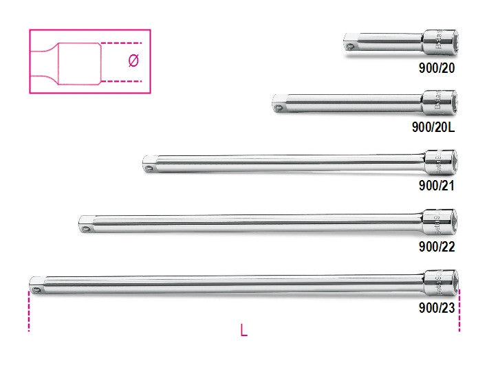 Beta Tools Model 900  20-1/4' Drive Extension Bars