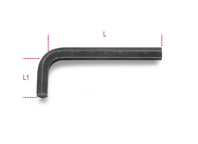 Beta Tools Model 96  As1/4-offset Hexagon Key Wrenches Burnished