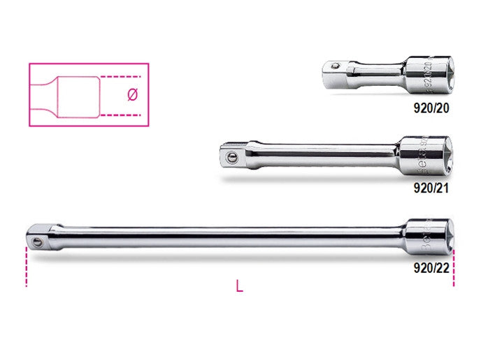 Beta Tools Model 920  20-1/2' Drive Extension Bars