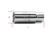 Beta Tools Model 956  C17 8-1/2' Spark Plug Sockets Hexagon