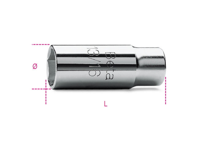 Beta Tools Model 956  C20 8-1/2' Spark Plug Sockets Hexagon