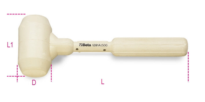 Beta Tools Model 1391  A1000-Dead-Blow Hammers Tile Work
