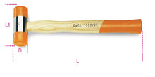 Beta Tools Model 1390  28mm-Soft Face Hammers Wooden