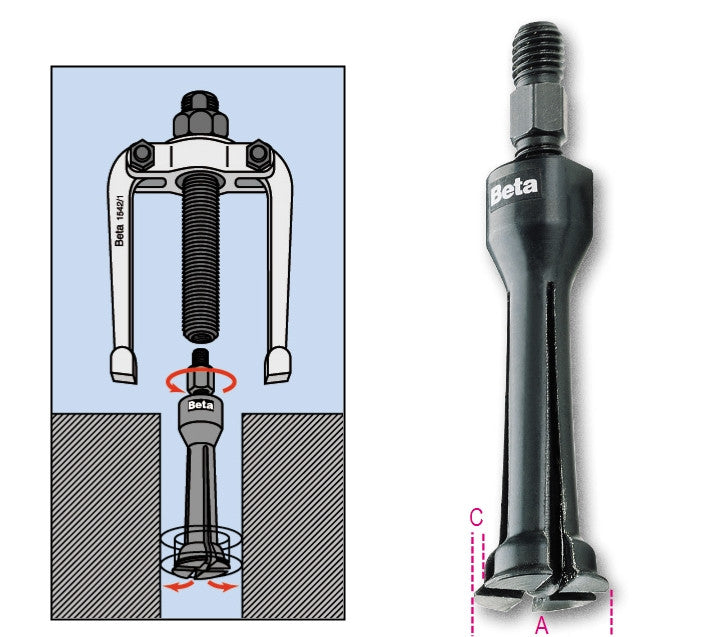 Beta Tools Model 1544  3-Two-Leg Internal Extractors