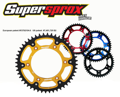 Supersprox Stealth Rear Sprocket for Motorcycles with Dual Sided Swingarm - OE and Aftermarket wheels
