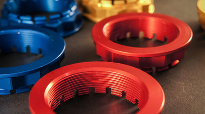 AEM FACTORY - DUCATI'S WITH SINGLE SIDED SWINGARM SMALL ALUMINUM REAR WHEEL ERGAL NUTS
