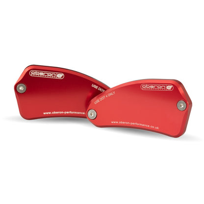 Oberon Billet Brake & Clutch Reservoir Caps For Nissin Master Cylinders On MV Agusta Models