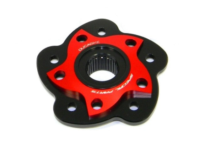 DBK Special Parts (Ducabike) Dual Color 5 Hole Rear Sprocket Hub Flange Carrier for the Ducati 748/916/996/998  Monster 796/1100/S2R/S4R/S4RS  Hypermotard 796/1100/821/939  and Multistrada 1000/1100