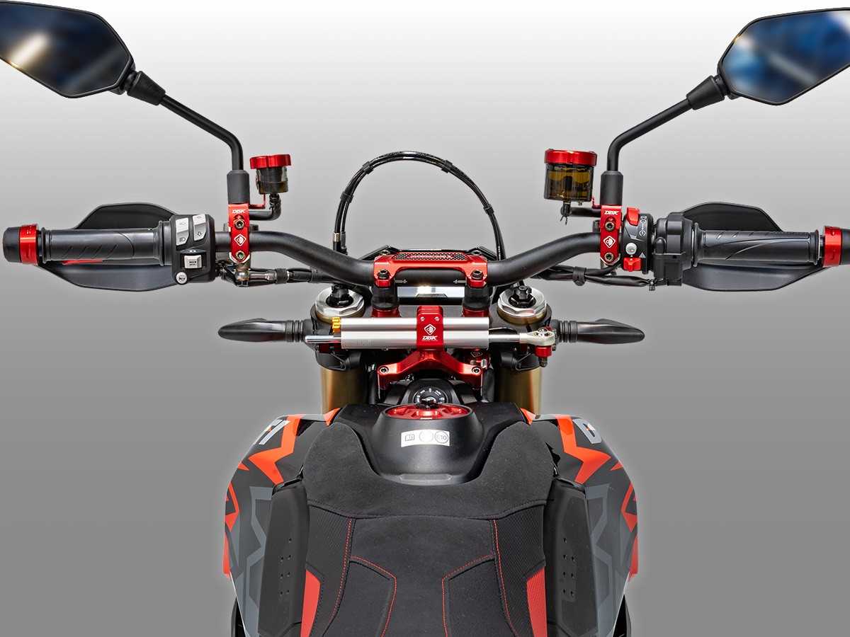 DBK Special Parts (Ducabike) Steering Damper Mount Kit for Ducati Hypermotard 698 Mono