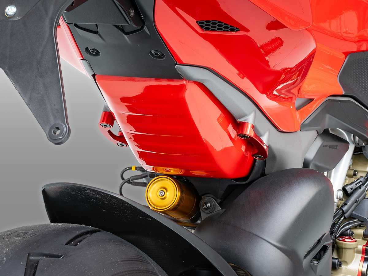 DBK Special Parts (Ducabike) Passenger Rearset / Foot peg Blanking Plate Set / Racing Tie Down Hooks for Ducati Panigale / Streetfighter V4