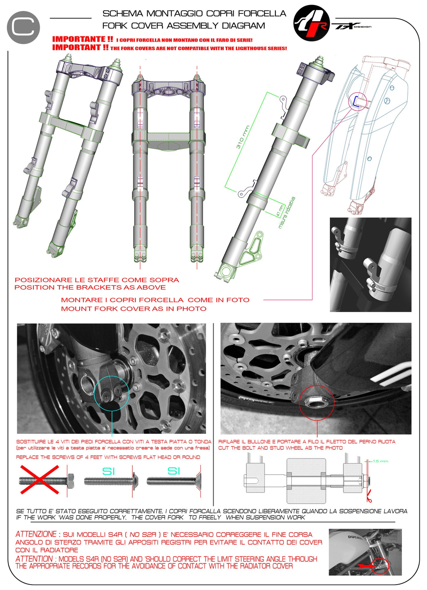 Paolo Tex Design MS4R Bodykits for Ducati Monster's (02-08)