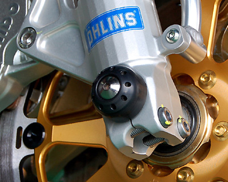 Motocorse Titanium and Delrin Front axle Slider for Ducati Scrambler