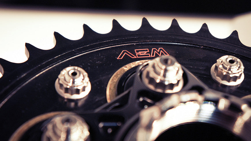 AEM FACTORY - DUCATI 5 HOLE QUICK CHANGE RING GEAR SPROCKET FOR AEM CARRIER - Blemished