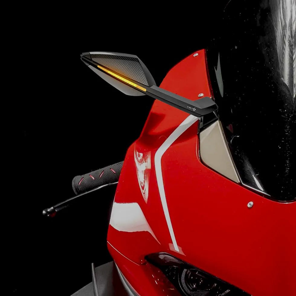 DB Race BLADE Mirrors With Indicators for the Ducati Panigale V4 / V2 (18-24)