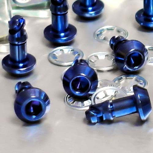 Dzus Allen Head Quarter Turn Quick Release Fairing Fastener - Titanium