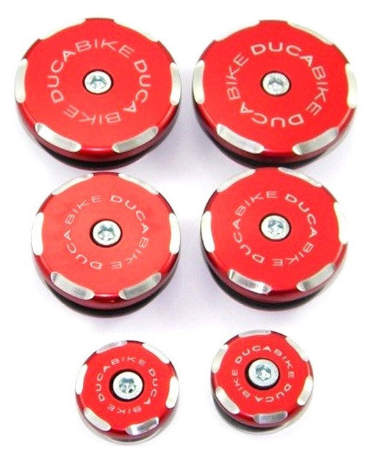 DBK Special Parts (Ducabike) Contrast Cut Frame Plug Kit for the Ducati Multistrada 1200 (2010-2014)