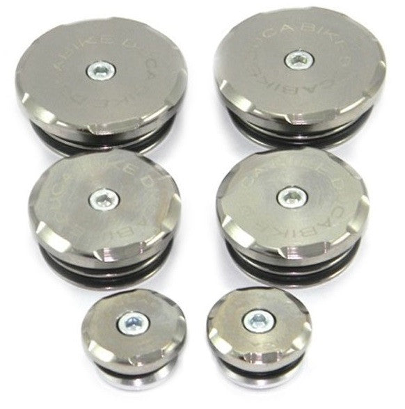 DBK Special Parts (Ducabike) Contrast Cut Frame Plug Kit for the Ducati Multistrada 1200 (2010-2014)