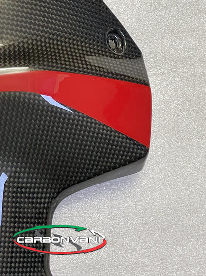 Carbonvani - Ducati Panigale V4 / S (22-24) Carbon Fiber Upper Tank Cover -DP Style RED