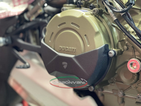 Carbonvani - Ducati Panigale V4 / S (22-24) and V4R (23-24) Carbon Fiber DP Style Clutch Cover